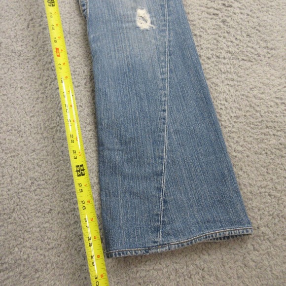 True Religion Women Big Rig Stitch Jeans size 30‎ x 29 Flare Bootcut Low Rise - Picture 11 of 12